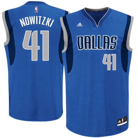 adidas Dirk Nowitzki Dallas Mavericks Royal Blue Replica Road Jersey